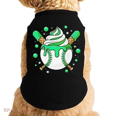 Ice Cream Drip Baseball Stuff Stuff Baseball Doggie Tank