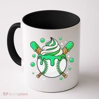 Ice Cream Drip Baseball Stuff Stuff Baseball Coffee Mug thumb 0