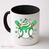Ice Cream Drip Baseball Stuff Stuff Baseball Coffee Mug thumb 0