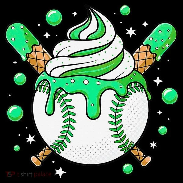 Ice Cream Drip Baseball Stuff Stuff Baseball Coffee Mug
