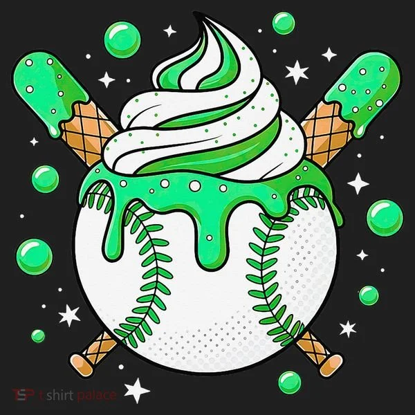 Ice Cream Drip Baseball Stuff Stuff Baseball Tumbler