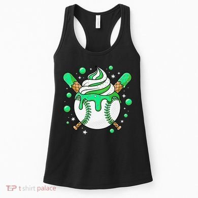 Ice Cream Drip Baseball Stuff Stuff Baseball Women's Tank Top