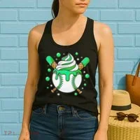 Ice Cream Drip Baseball Stuff Stuff Baseball Women's Tank Top thumb 2