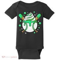 Ice Cream Drip Baseball Stuff Stuff Baseball Baby Bodysuit thumb 0