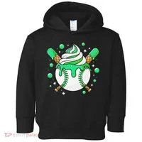 Ice Cream Drip Baseball Stuff Stuff Baseball Toddler Hoodie thumb 0