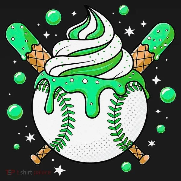 Ice Cream Drip Baseball Stuff Stuff Baseball Toddler Hoodie