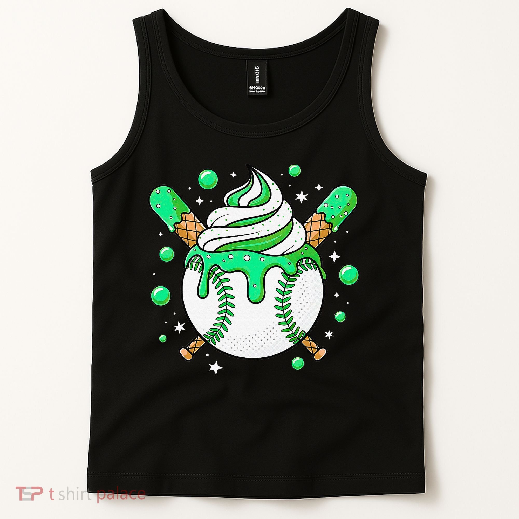 Ice Cream Drip Baseball Stuff Stuff Baseball Tank Top