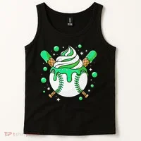 Ice Cream Drip Baseball Stuff Stuff Baseball Tank Top thumb 2