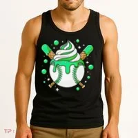 Ice Cream Drip Baseball Stuff Stuff Baseball Tank Top thumb 3