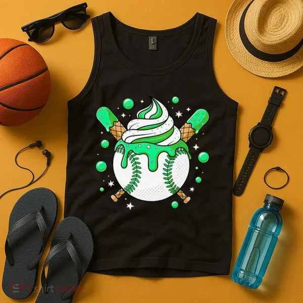 Ice Cream Drip Baseball Stuff Stuff Baseball Tank Top