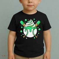 Ice Cream Drip Baseball Stuff Stuff Baseball Toddler T-Shirt thumb 2