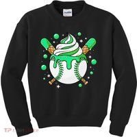 Ice Cream Drip Baseball Stuff Stuff Baseball Kids Sweatshirt thumb 0