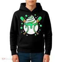 Ice Cream Drip Baseball Stuff Stuff Baseball Kids Hoodie thumb 4