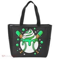 Ice Cream Drip Baseball Stuff Stuff Baseball Tote Bag thumb 0