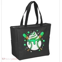 Ice Cream Drip Baseball Stuff Stuff Baseball Tote Bag thumb 2