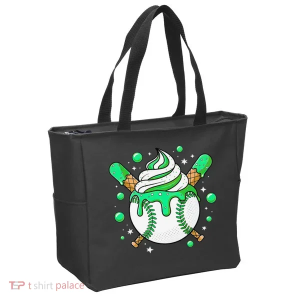 Ice Cream Drip Baseball Stuff Stuff Baseball Tote Bag