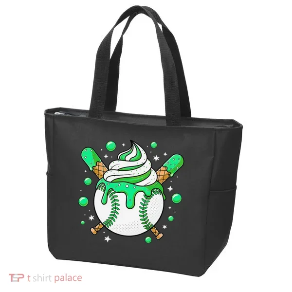 Ice Cream Drip Baseball Stuff Stuff Baseball Tote Bag