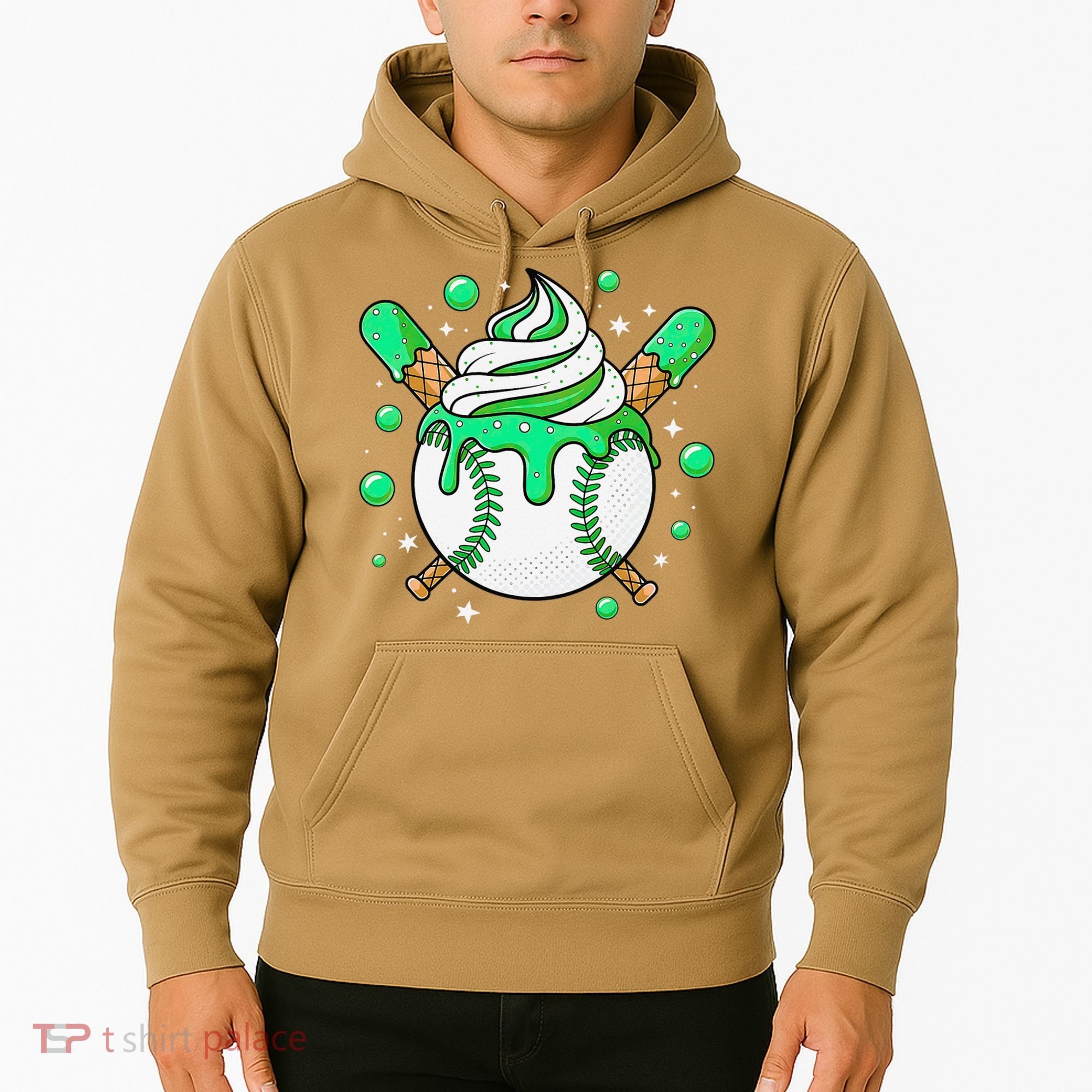 Ice Cream Drip Baseball Stuff Stuff Baseball Hoodie