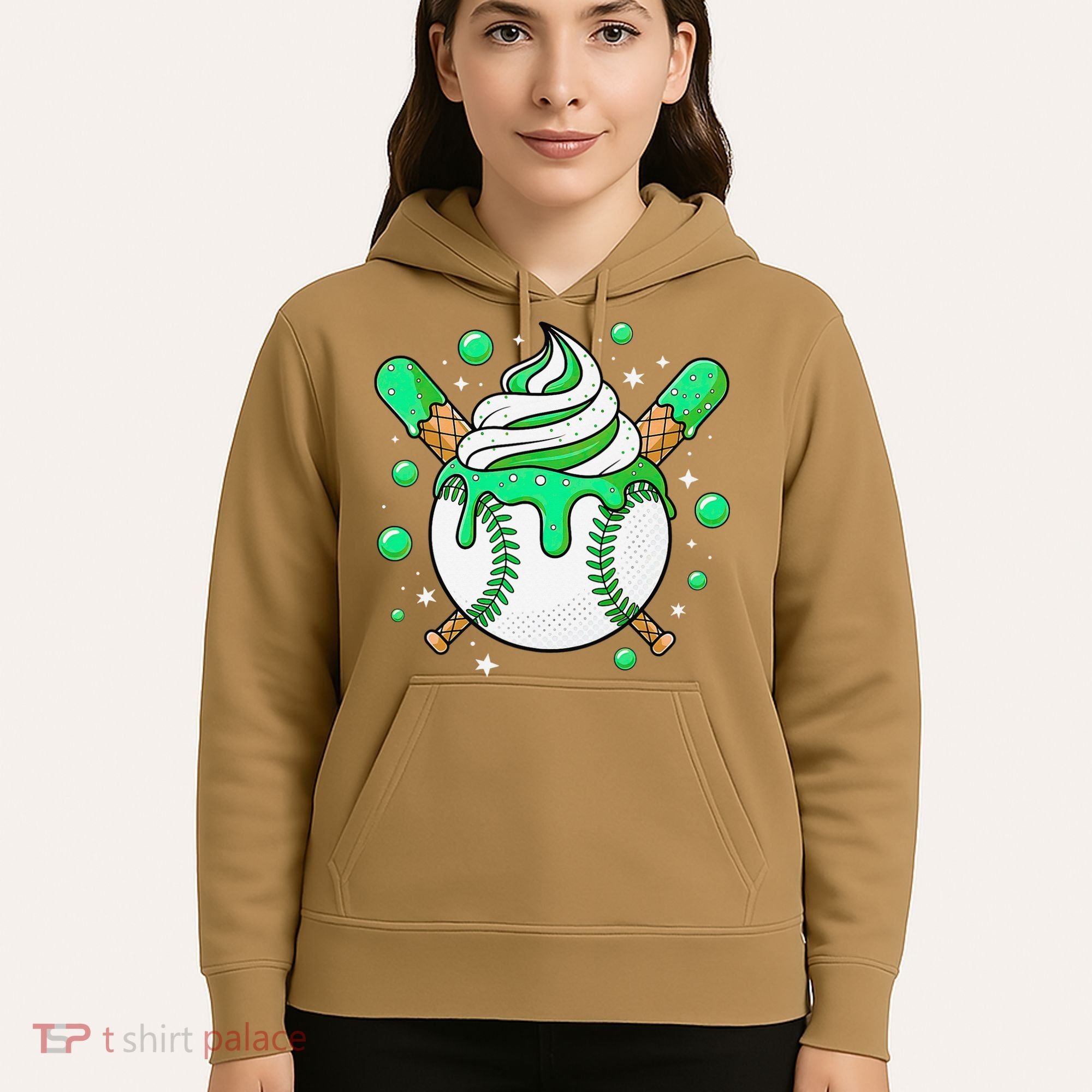 Ice Cream Drip Baseball Stuff Stuff Baseball Hoodie