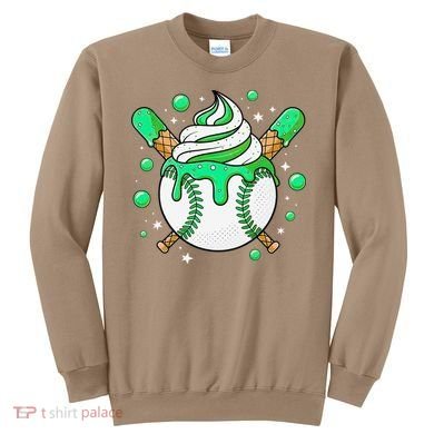 Ice Cream Drip Baseball Stuff Stuff Baseball Sweatshirt