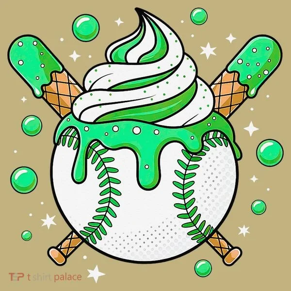 Ice Cream Drip Baseball Stuff Stuff Baseball Sweatshirt