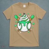 Ice Cream Drip Baseball Stuff Stuff Baseball T-Shirt thumb 5