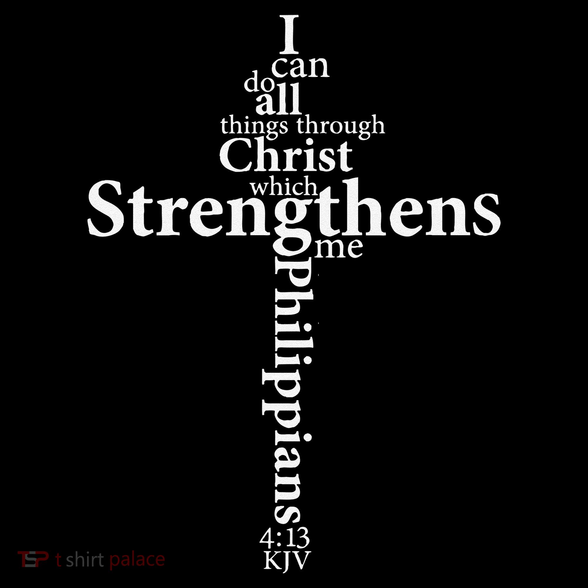 I Can Do All Things Through Christ Who Strengthens Me Cross Gift Women's Hoodie