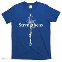 I Can Do All Things Through Christ Who Strengthens Me Cross Gift T-Shirt thumb 0