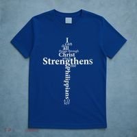 I Can Do All Things Through Christ Who Strengthens Me Cross Gift T-Shirt thumb 5