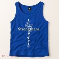 I Can Do All Things Through Christ Who Strengthens Me Cross Gift Tank Top thumb 2