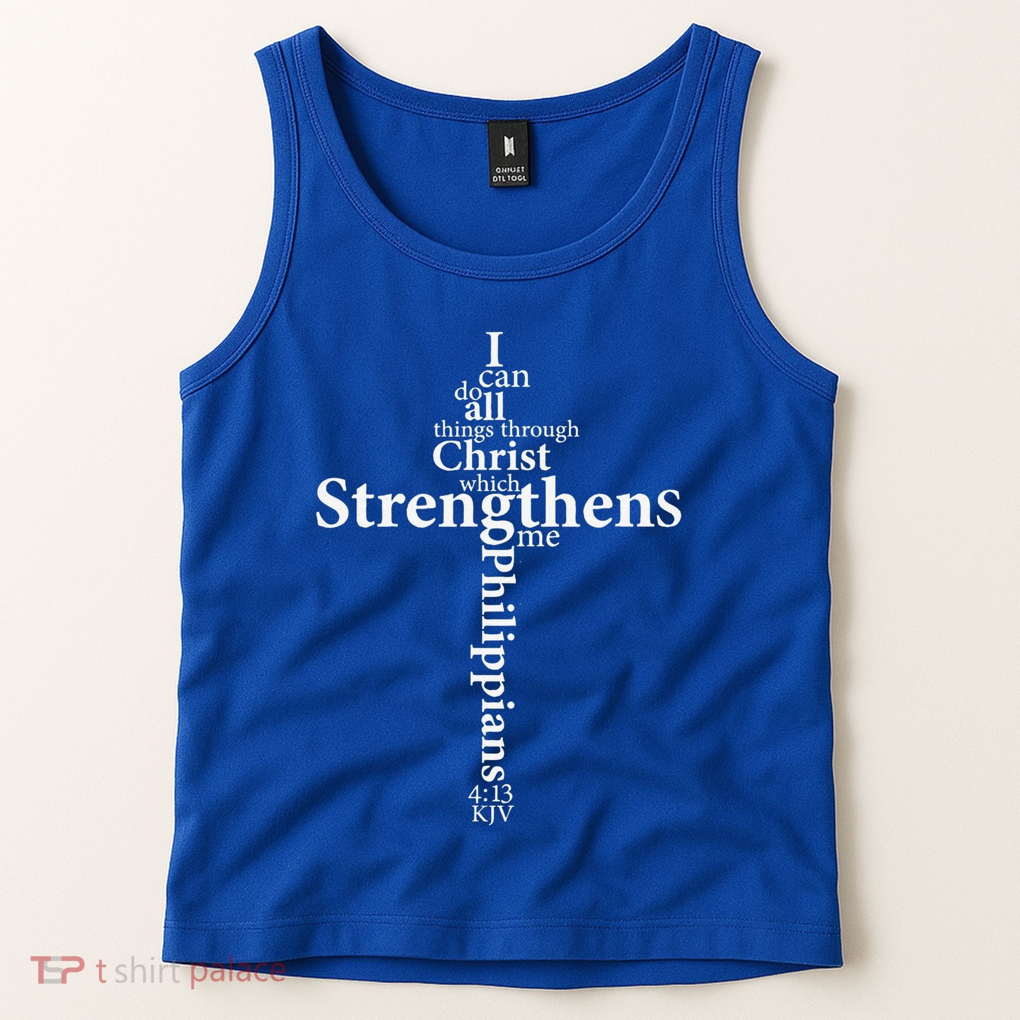 I Can Do All Things Through Christ Who Strengthens Me Cross Gift Tank Top
