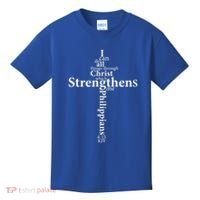 I Can Do All Things Through Christ Who Strengthens Me Cross Gift Kids T-Shirt thumb 0