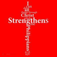 I Can Do All Things Through Christ Who Strengthens Me Cross Gift Santa Hat thumb 1
