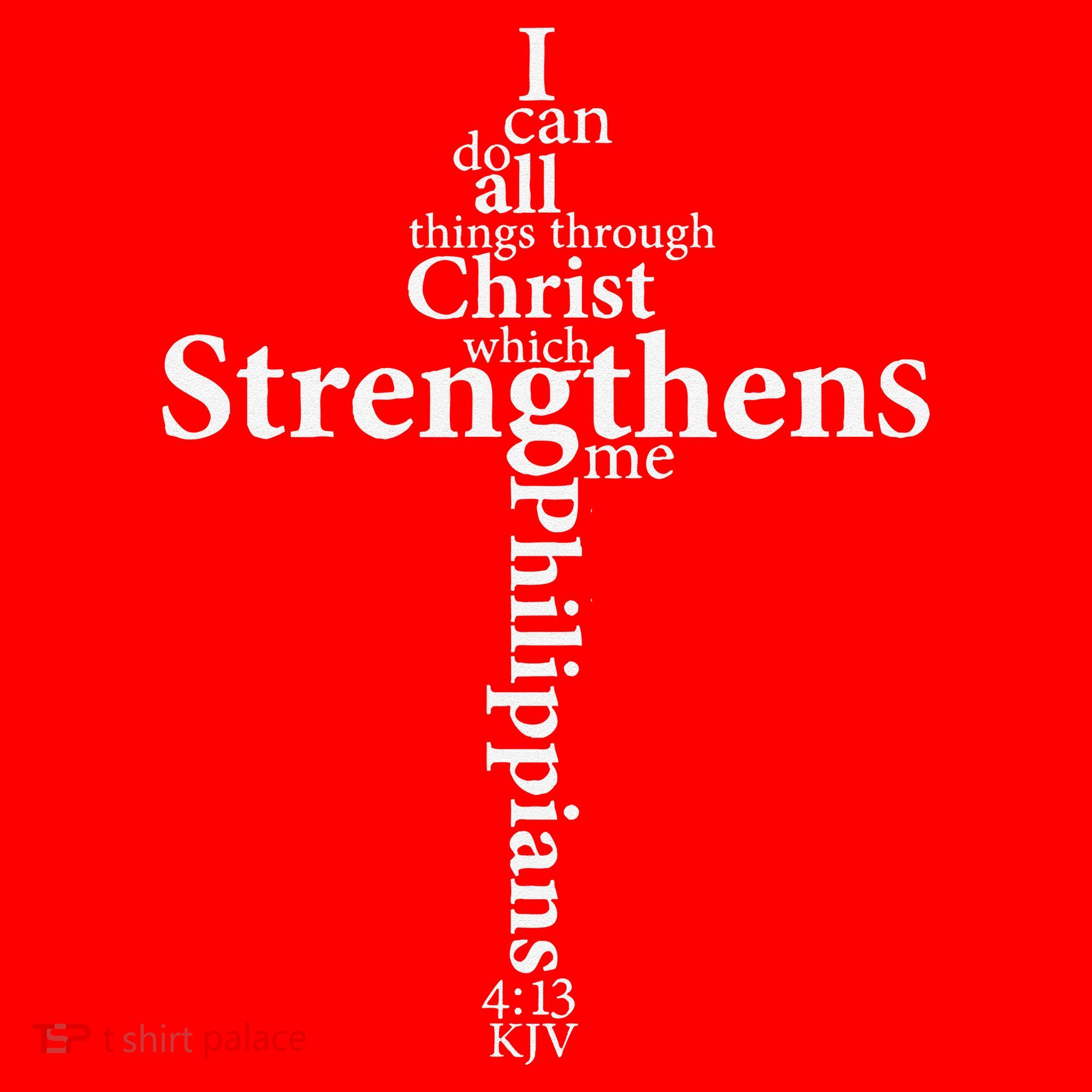 I Can Do All Things Through Christ Who Strengthens Me Cross Gift Santa Hat