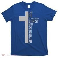 I Can Do All Things Through Christ Who Strengthens Me Cross T-Shirt thumb 0