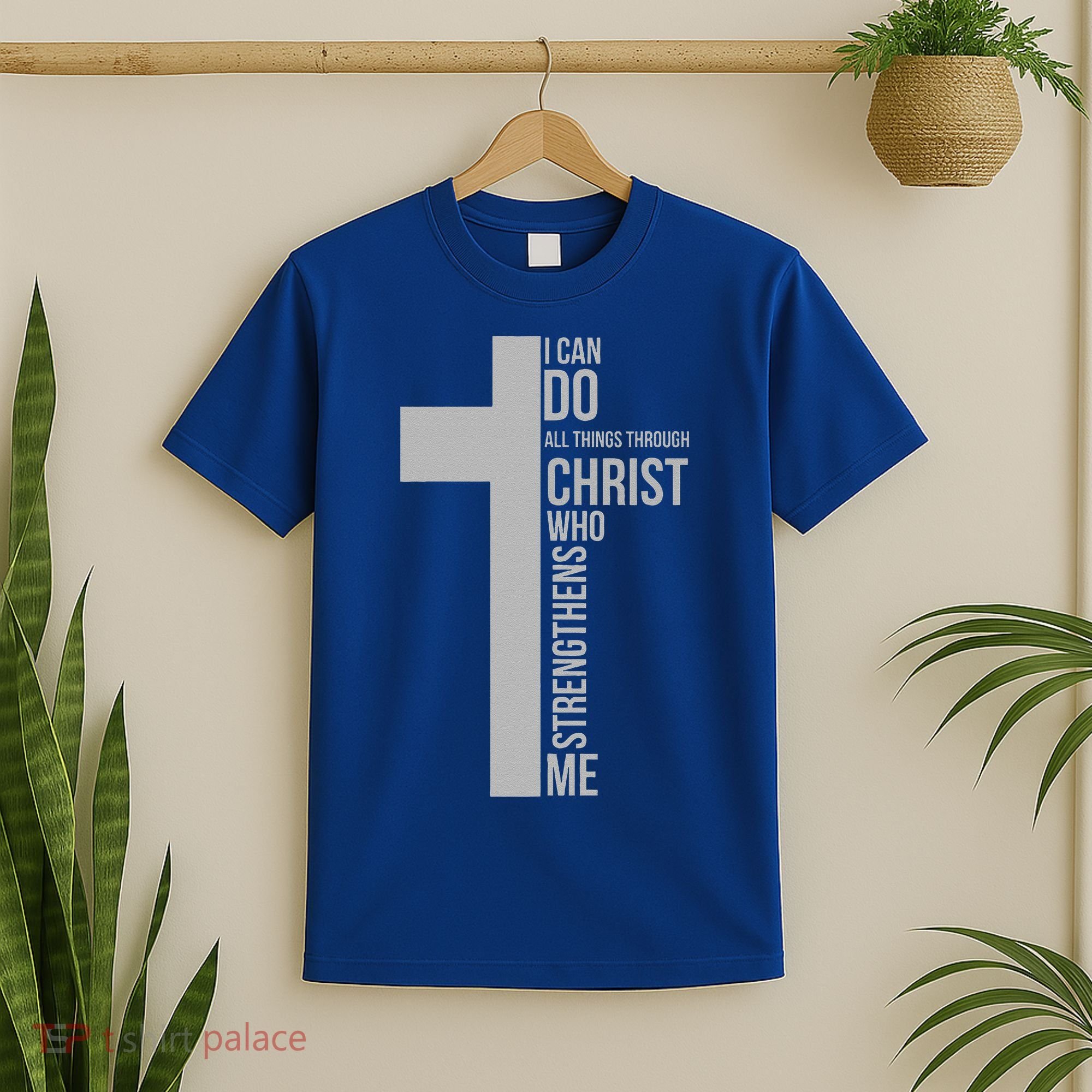 I Can Do All Things Through Christ Who Strengthens Me Cross T-Shirt