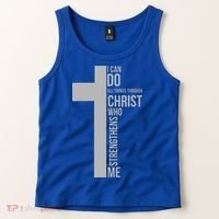 I Can Do All Things Through Christ Who Strengthens Me Cross Tank Top thumb 2