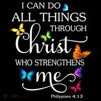 I Can Do All Things Through Christ Butterfly Art Gift Religious Cool Gift Women's Hoodie thumb 2