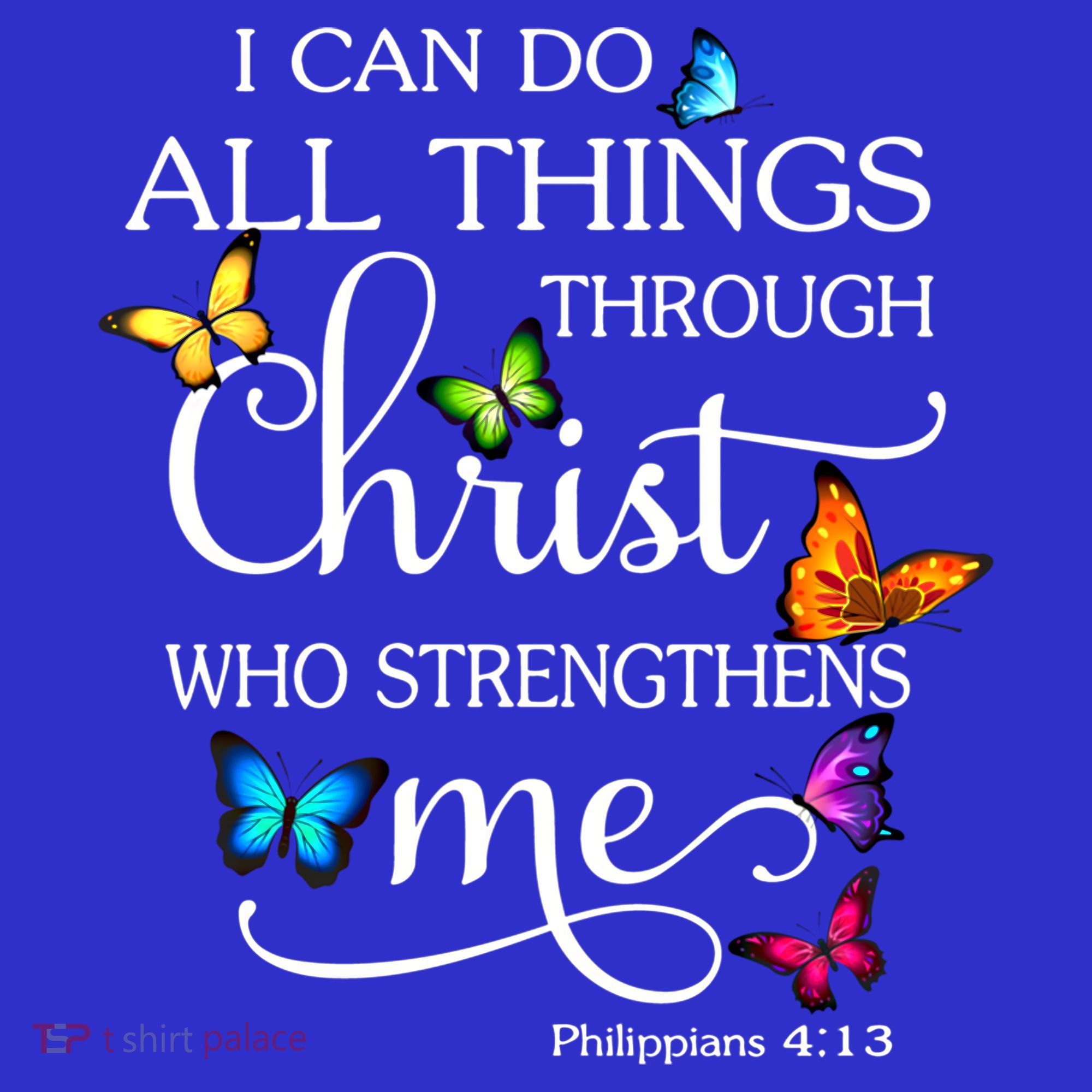 I Can Do All Things Through Christ Butterfly Art Gift Religious Cool Gift Visor