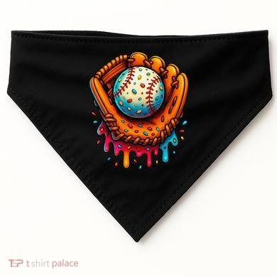 Ice Cream Dripping Candy Sprinkles Baseball Stuff USA-Made Doggie Bandana