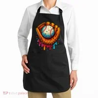 Ice Cream Dripping Candy Sprinkles Baseball Stuff Apron thumb 2