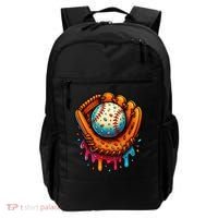 Ice Cream Dripping Candy Sprinkles Baseball Stuff Backpack thumb 0