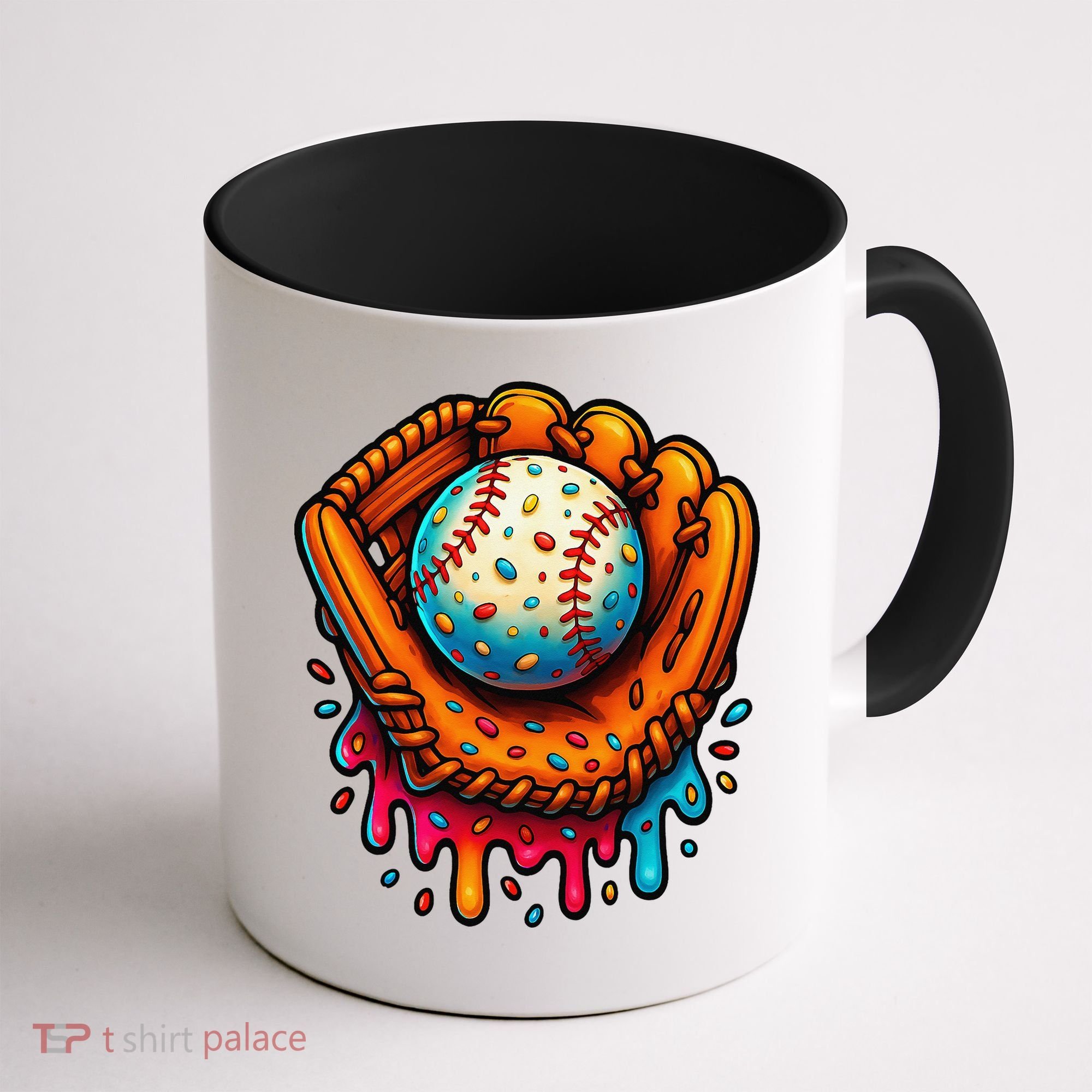 Ice Cream Dripping Candy Sprinkles Baseball Stuff Coffee Mug