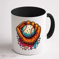 Ice Cream Dripping Candy Sprinkles Baseball Stuff Coffee Mug thumb 1