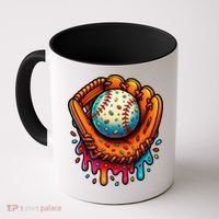 Ice Cream Dripping Candy Sprinkles Baseball Stuff Coffee Mug thumb 0
