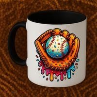 Ice Cream Dripping Candy Sprinkles Baseball Stuff Coffee Mug thumb 2