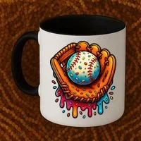 Ice Cream Dripping Candy Sprinkles Baseball Stuff Coffee Mug thumb 2
