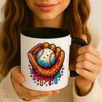 Ice Cream Dripping Candy Sprinkles Baseball Stuff Coffee Mug thumb 3