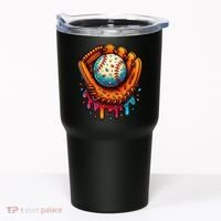Ice Cream Dripping Candy Sprinkles Baseball Stuff Tumbler thumb 0