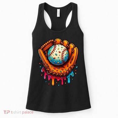 Ice Cream Dripping Candy Sprinkles Baseball Stuff Women's Tank Top